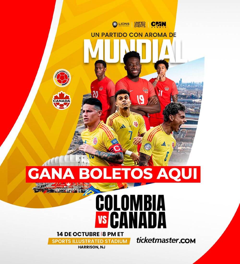 Gana boletos para Colombia vs Canada